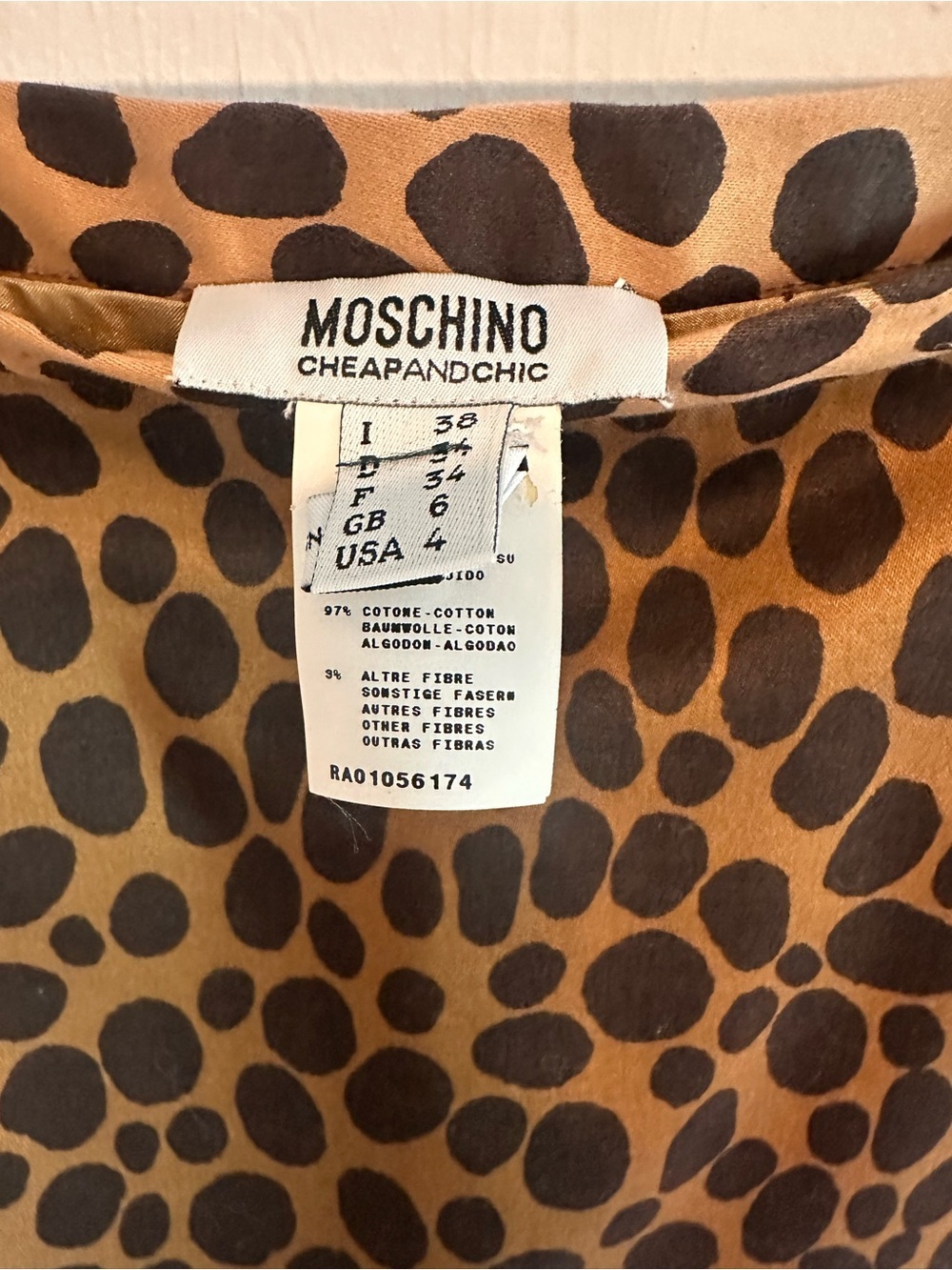 Moschino Cheap And Chic Animal Print Pencil Skirt Sz S - Picture 7 of 9